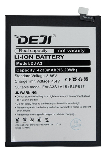 Bateria Compatible Con Oppo A12/ A15 / A15s Blp817 Deji