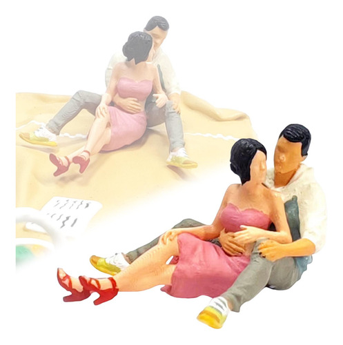 Figura De Pareja 1:64, Ornamento De Escritorio, Tren, Rosa B