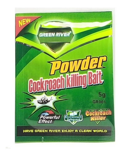 Imagen 1 de 2 de Chiripas Cucarachas Polvo Green 25 Sobres 1/2 Caja Original