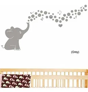 Linda Burbuja Elefante Pared Cita Vinilo Adhesivos Pegatinas