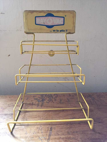 Imagen 1 de 6 de Exhibidor Vintage Pilas