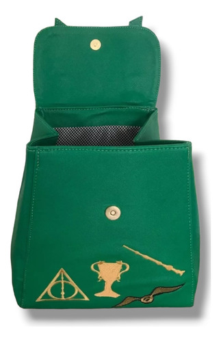 Mochila Harry Potter Hogwarts Slytherin Mochila De Mujer