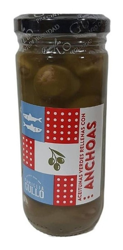 Aceitunas Verdes Rellenas Con Anchoas Famiglia Gullo 200 G