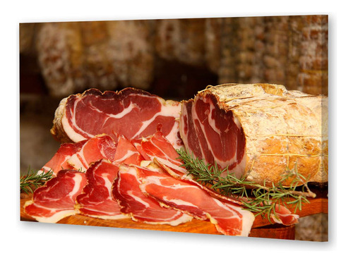 Cuadro 40x60cm Jamon Crudo Comidas Picada Fiambres M2