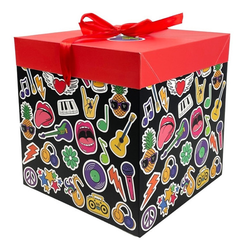 Caja De Regalo Sorpresa Desayuno Plegable 15cm Diseño Niñas 