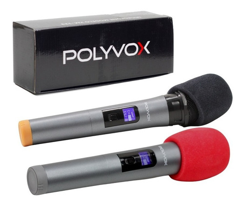 Microfones Polyvox XM-123 Dinâmico Cardioide cor cinza