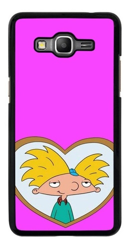 Funda Para Samsung Galaxy Hey Arnold Fondo Rosa Caricatur