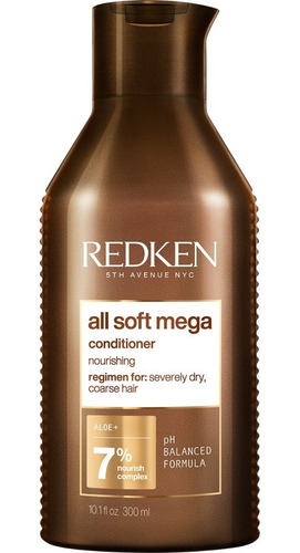 Imagen 1 de 9 de Acondicionador Para Cabello Muy Seco All Soft Mega 300 Ml