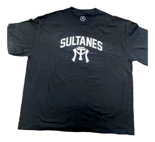 Playera Sultanes De Monterrey Color Negro Letras Blancas