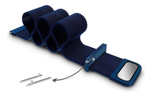 Pulseira Magnética Compatível Zeblaze Gts Gts 2 Gts Pro Azul