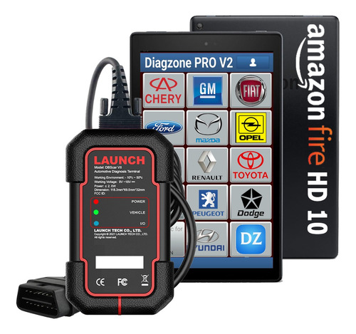Escaner Automotriz Launch Dbscar7 Full Marcas 1año Tablet 10
