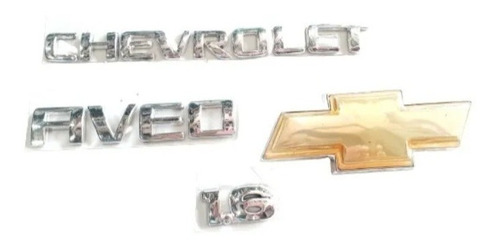 Kit Emblemas Chevrolet Aveo 4piezas