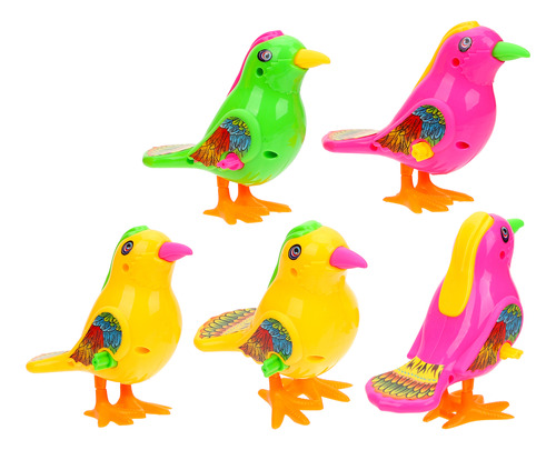 Juego De Mesa Wind-up Games Wind-up Bird Toy Chick, 5 Unidad