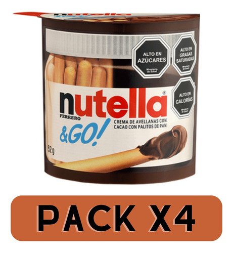 Nutella & Go  52 Grs - Pack X4