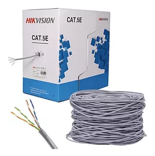 Rollo Cable De Cobre Cat 5e Hikvision Ds-1ln5e Ee Awg 25 305