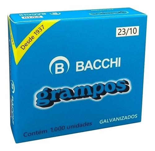 Grampo Para Grampeador 23/10 Galvanizado 1000 Grampos Caixa