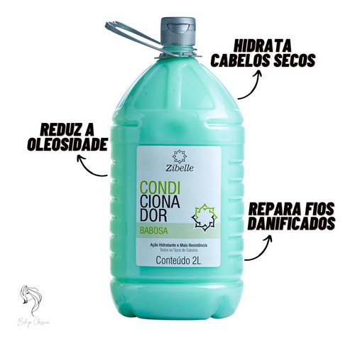 Kit Shampoo Sem Sal + Condi Babosa Maciez E Brilho 2l