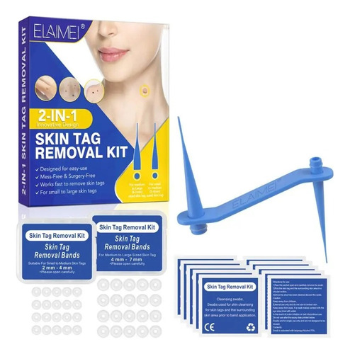 Kit Set Eliminador Removedor De Verrugas Cuello Rostro