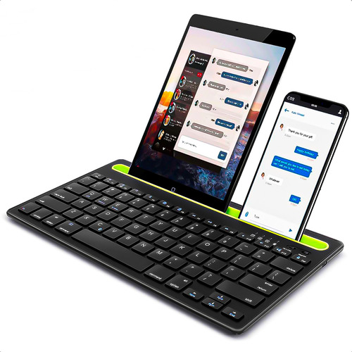 Teclado Inalámbrico Bluetooth Teclado Silencioso Recargable