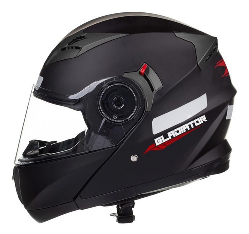 Capacete para moto escamoteável Texx Gladiator V3 preto-fosco tamanho XL