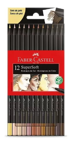 Lapices Faber Castell Supersoft Color Piel X 12