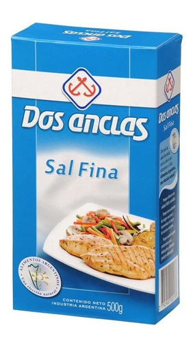 Pack X 36 Unid. Sal  Fina Est 500 Gr Dos Anclas