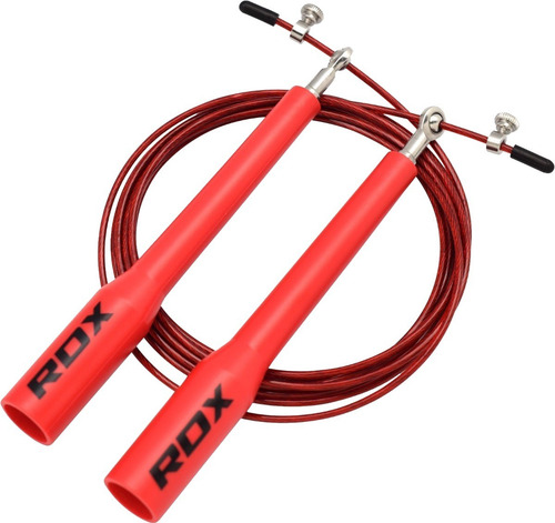 Cuerda Ajustable C5 Mango De Plastico Rdx Gym Crosffit Box Color Rojo