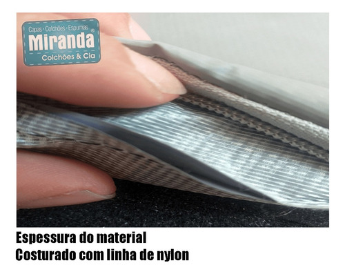 Imagem 6 de 9 de Capa Impermeável Para Colchão Branca - Casal King