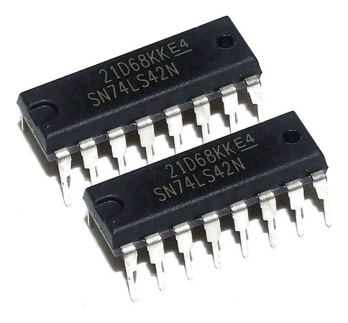 Mgsystem 2 Ic 74ls42 Sn74ls42n 7442 4to10 Bcd Arduino Dip