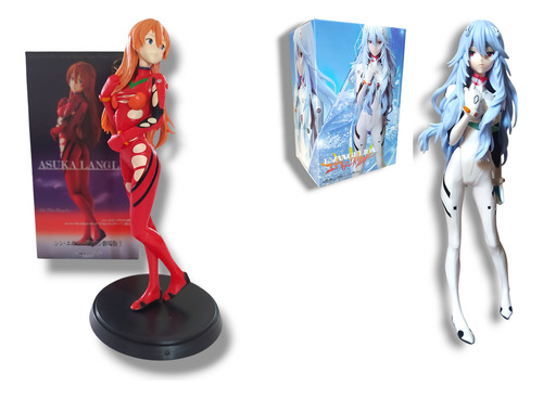 Figuras Evangelion Asuka Langley & Rei Ayanami Anime 2 Pieza