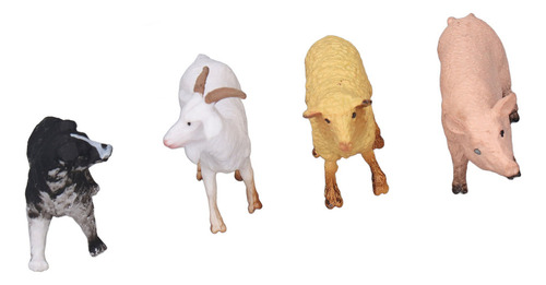 Figuras De Animales De Granja De Juguete Para Niños, Plástic