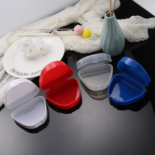 Caja De Almacenamiento De Dentaduras Postizas De 4 Piezas, S