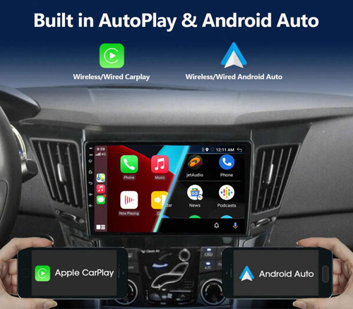 Zk Radio Android Carplay Inalámbrico 2+32 Hyundai Sonata I45