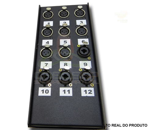 Medusa Completa 12 Vias Xlr Balanceados Ou Com P10