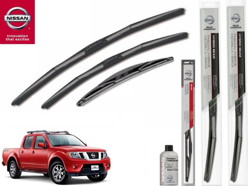 Kit 3 Plumas Escobillas Limpiabrisas Nissan Np300 2011