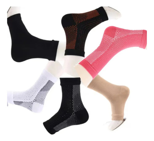 3 Pares De Calcetines Para Neuropatía Con Manga De Compresió