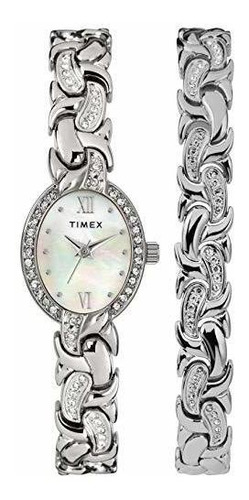 Timex Mujer Vestido Analógico 19mm Reloj Amp; Pulsera Fh547