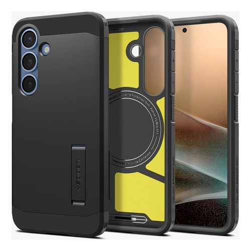 Funda Spigen Tough Armor Magfit Para Samsung Galaxy S25 Negro Armor