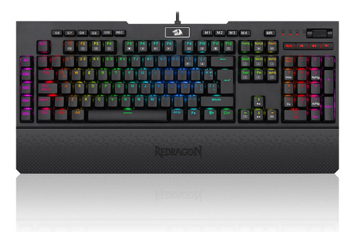 Teclado Mecanico Redragon Brahma Pro Rgb (blue-sw) Negro