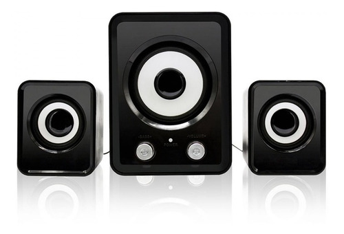 Imagen 1 de 7 de Parlantes 2.1 Usb 25w Potencia Subwoofer Pc Notebook