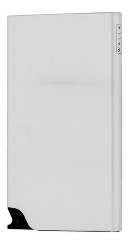 Imagen 3 de 10 de Tarjetero Card Slider Walla Wallets Silver - Proteccion Rfid