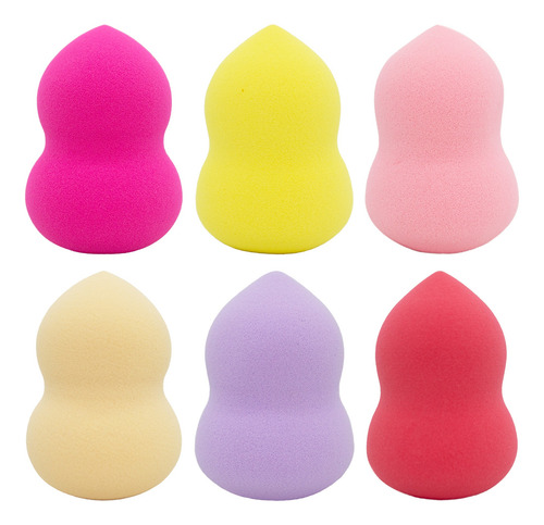 Diswald & Co Kit X6 Esponjas Gota Látex Maquillaje Cod 12661