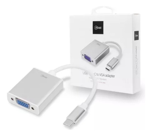 Cable Convertidor Usb Type C A Vga-blanco