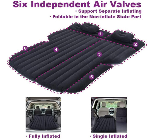 Colchón De Automóvil Inflable, Cama De Automóvil Para Asient