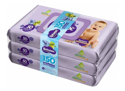 Toallitas Húmedas Babysec Premium 300 Unidades