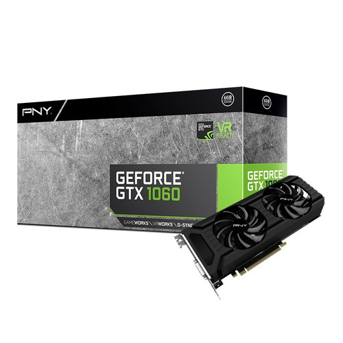 Placa De Video Pci-e 6gb Gtx 1060 192 Bits Ddr5 Pny