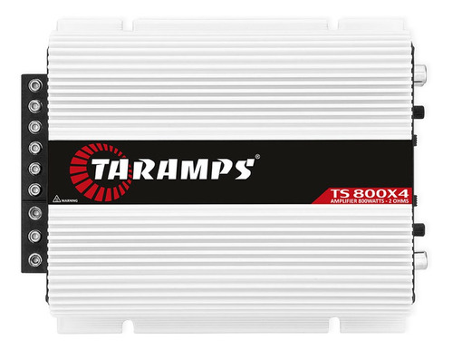 Potência Taramps Modulo Ts 800 4 Canal Força 800w Ts800x4 Cor Cinza