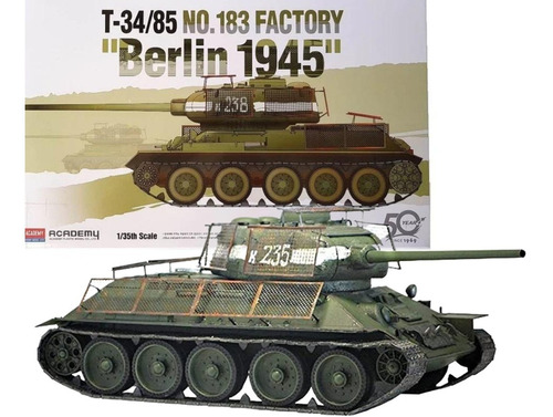 Tanque Ruso 1/35 Maqueta T34 Factory Berlin Academy 13295