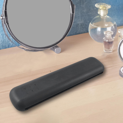 L Bolsa Porta Brochas Cosméticas Portátil Negra