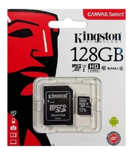 Kingston Memoria Micro Sd (128gb) Clase10